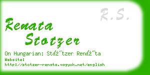 renata stotzer business card